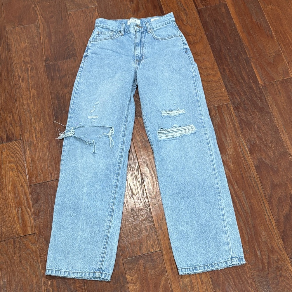Cotton On Light Blue Straight Leg Jeans